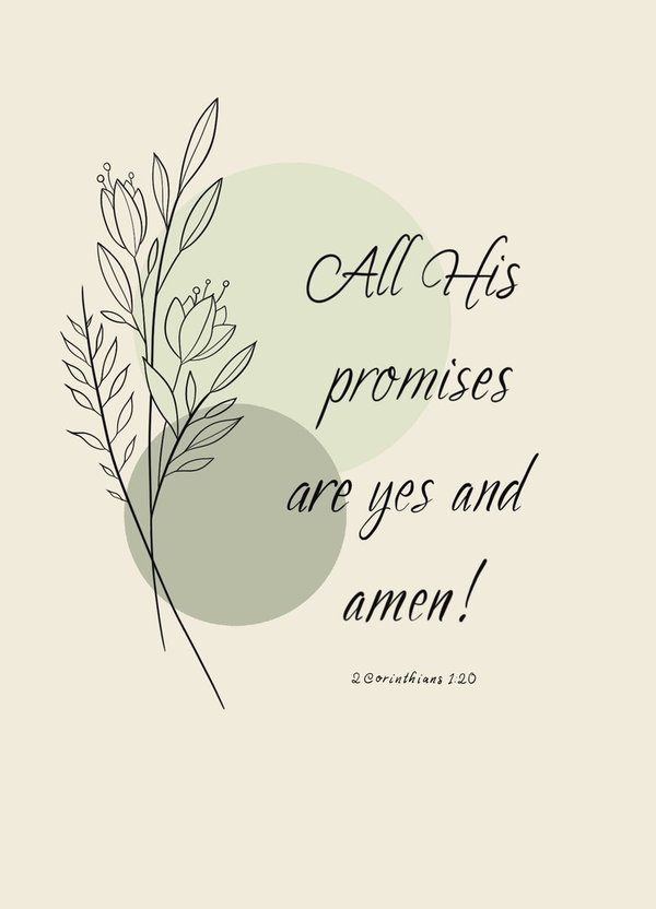 Christelijke kaart - All His promises